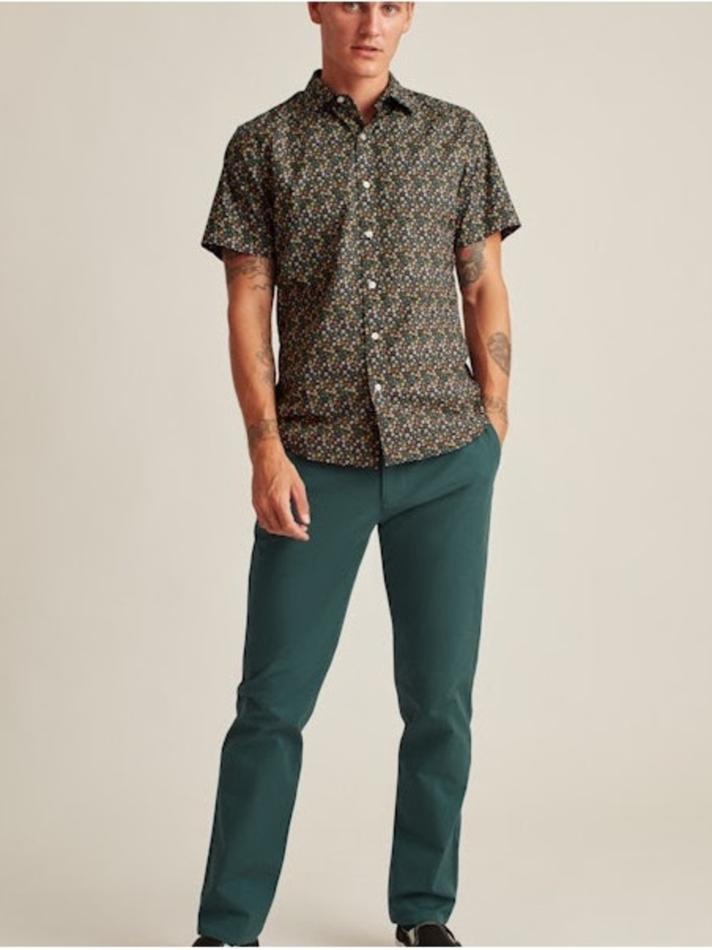 Bonobos Teal Straight-Leg Chinos